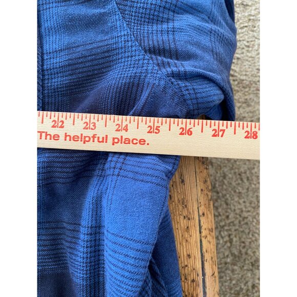 Wrangler Authentics Mens Sherpa-Lined Plaid Shirt Jacket Blue 3XL/3TG Outerwear - Picture 7 of 8